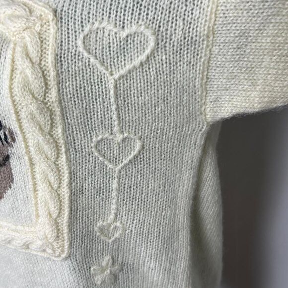 Rare Vintage‎ Woolrich Woman 100% Wool Kitty Cat Sweater (Size S) - Picture 7 of 8